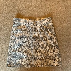 Zara Snake Skin Skirt